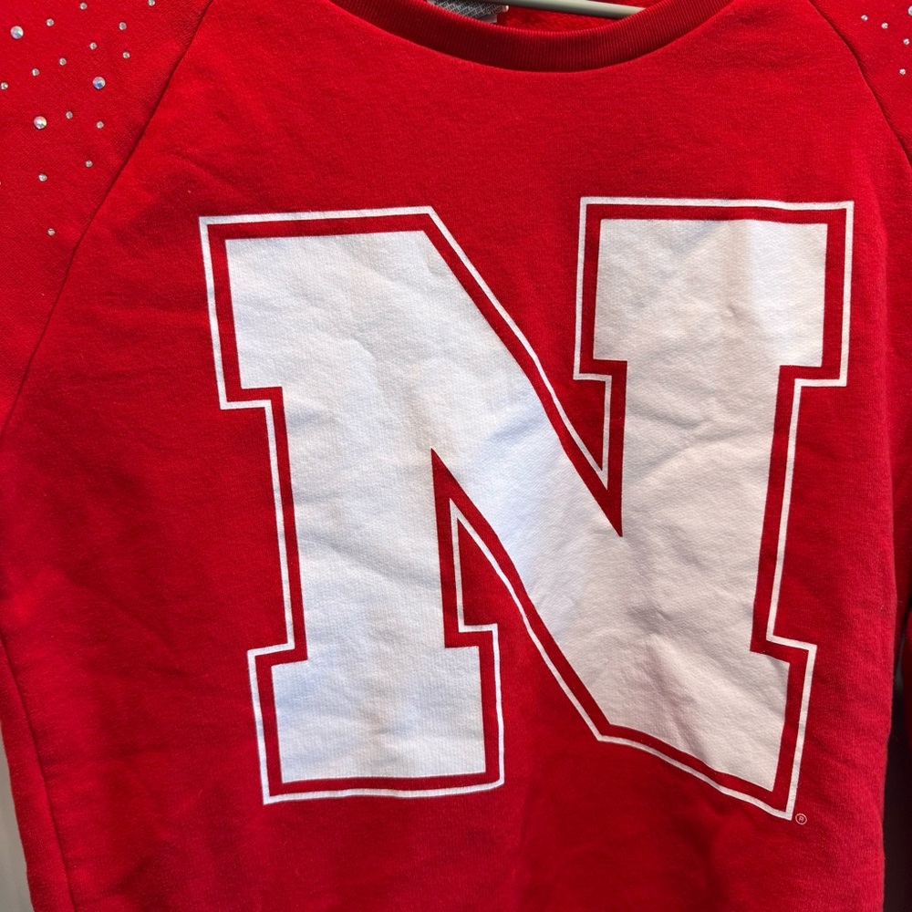 PINK Victoria's Secret Red Nebraska Sweatshirt - Picture 3 of 8